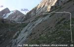 Перевал УНВ, подходы с севера, обход каньона