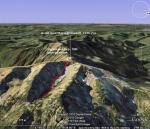 Скріншот проходження перевалу з програми Google Earth