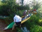 спуск байдарок на воду после обноса