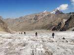 Вторая и третья связка на леднике Бахадур