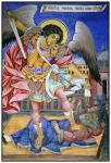 Фреска с изображением архангела Михаила
