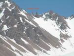 Вид на перевал Попова со стороны ледника Южный Тогузак