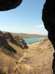 Вид на реку Или из пещеры у урочище Тамгалы-Тас