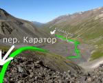 Спуск в долину реки Кара-Арык