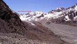 Вид на ледник Джили-Суу и перевал Снежный Горб(2Б)