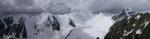 Ледник Большой Актру, вид с пика Стажёров
