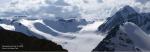 Вид на ледник Большой Актру с вершины Кызыл-Таш
