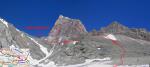 Панорама верхней части подъема на пер.Чимарга с лед.В.Энергия