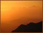 Закат солнца на перевале Затяжной