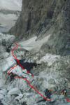 Прохождение 2-й ступени ледопада Кундюм-Мижирги