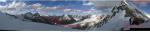 Панорама с перевала Урицкого на пик Урицкого и ледник Володарского