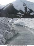 Замерзший разлом на леднике Большая Саукдара