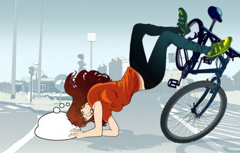 падения с велосипеда